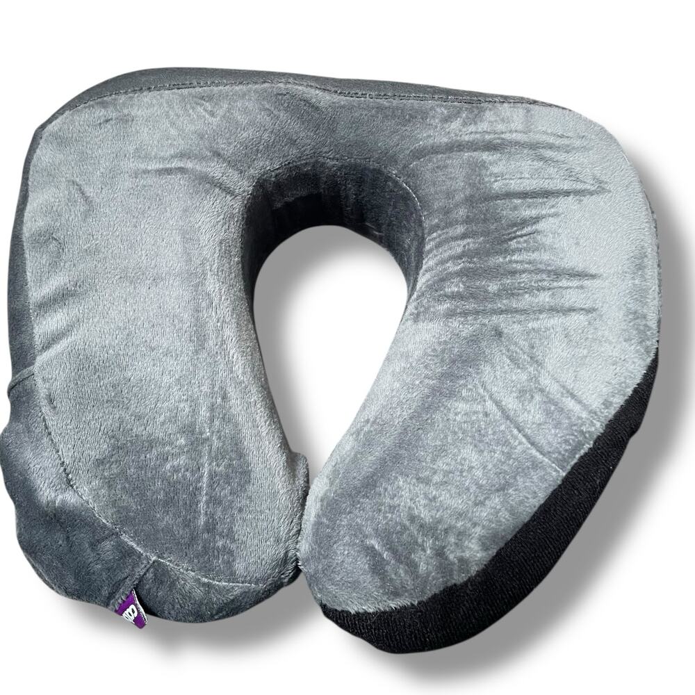 Cabeau Evolution Earth Neck Pillow Memory Foam Travel Support Washable Bag Gray - Picture 13 of 13